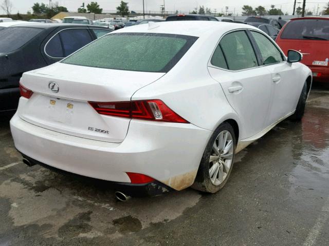 JTHBA1D20G5031977 - 2016 LEXUS IS 200T WHITE photo 4