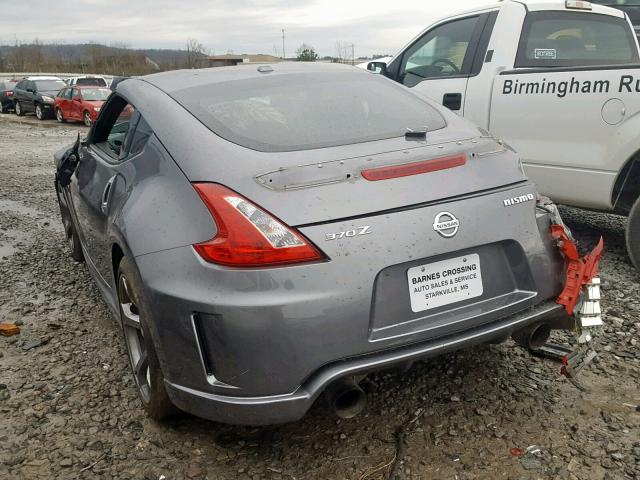 JN1AZ4EH4DM880279 - 2013 NISSAN 370Z BASE GRAY photo 3