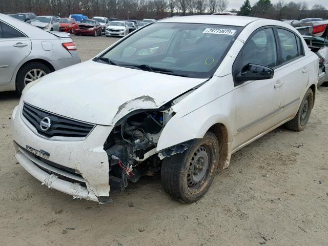 3N1AB6AP1BL606736 - 2011 NISSAN SENTRA 2.0 WHITE photo 2