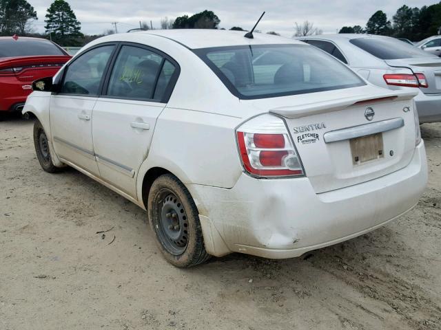 3N1AB6AP1BL606736 - 2011 NISSAN SENTRA 2.0 WHITE photo 3