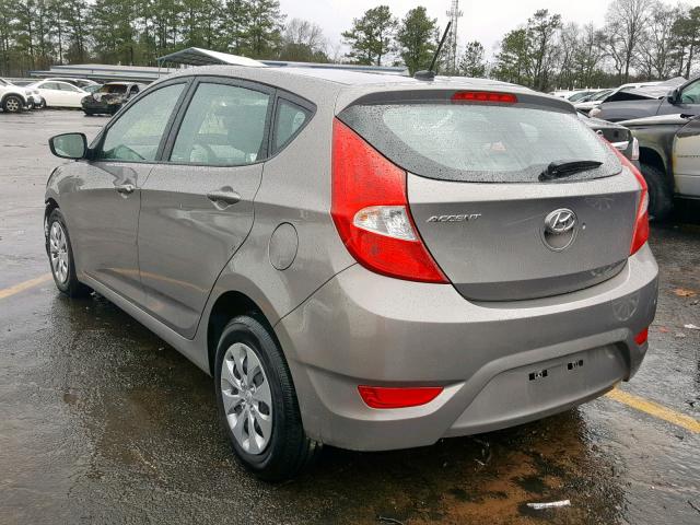 KMHCT5AE3HU357099 - 2017 HYUNDAI ACCENT SE GRAY photo 3