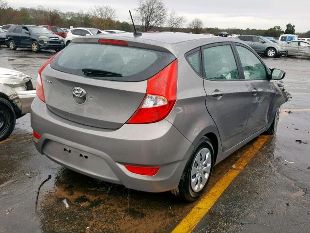 KMHCT5AE3HU357099 - 2017 HYUNDAI ACCENT SE GRAY photo 4