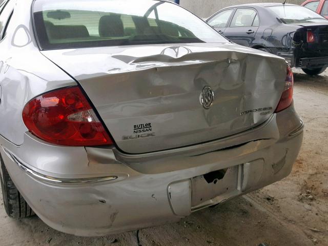 2G4WC582291263785 - 2009 BUICK LACROSSE C SILVER photo 9