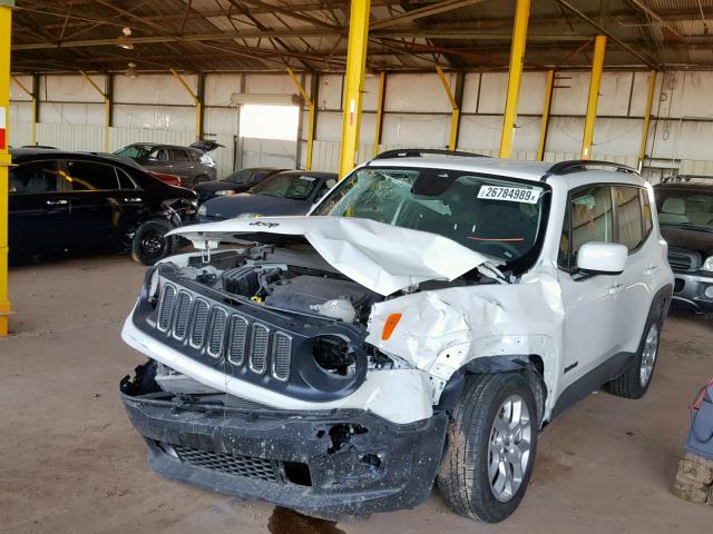 ZACCJABB7JPH12354 - 2018 JEEP RENEGADE L WHITE photo 2