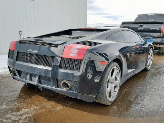 ZHWGU11S24LA00315 - 2004 LAMBORGHINI GALLARDO BLACK photo 4