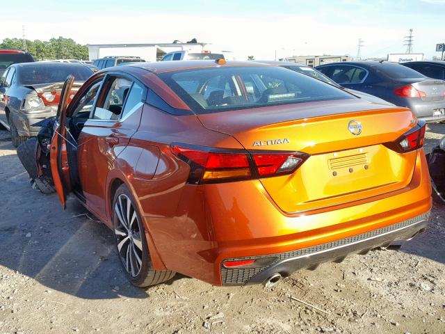 1N4BL4CV3KC111728 - 2019 NISSAN ALTIMA SR ORANGE photo 3