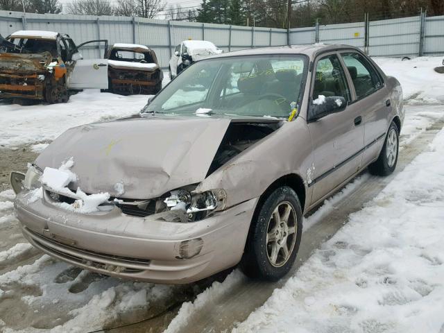 2T1BR12E9WC011607 - 1998 TOYOTA COROLLA VE BEIGE photo 2