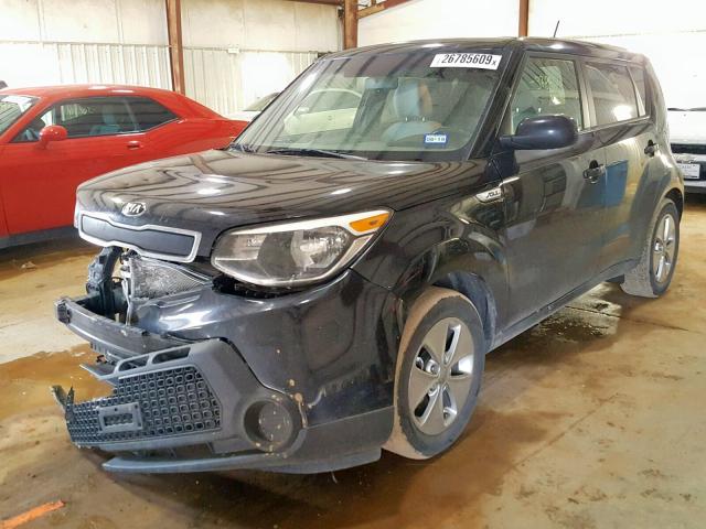 KNDJN2A25G7846160 - 2016 KIA SOUL BLACK photo 2