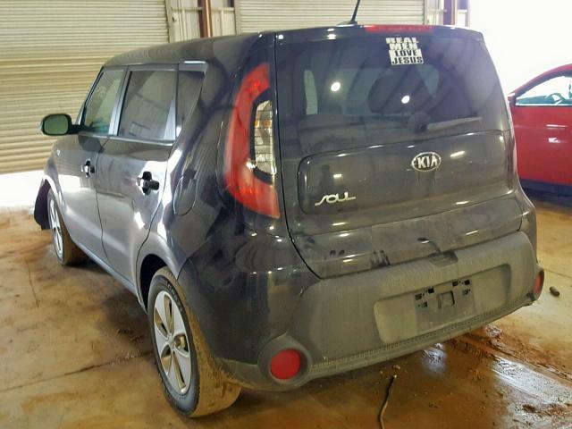 KNDJN2A25G7846160 - 2016 KIA SOUL BLACK photo 3