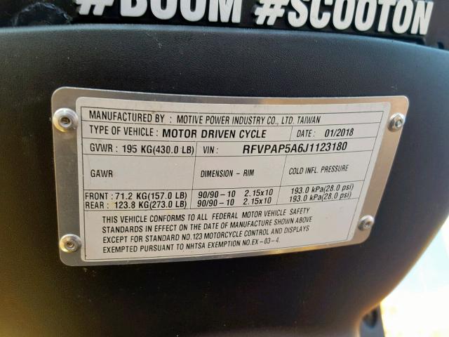 RFVPAP5A6J1123180 - 2018 GENUINE SCOOTER CO. BUDDY 50 GREEN photo 10