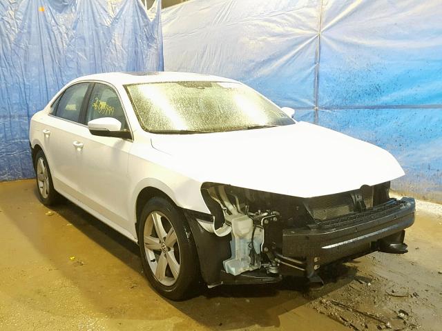 1VWBP7A32DC055749 - 2013 VOLKSWAGEN PASSAT SE WHITE photo 1