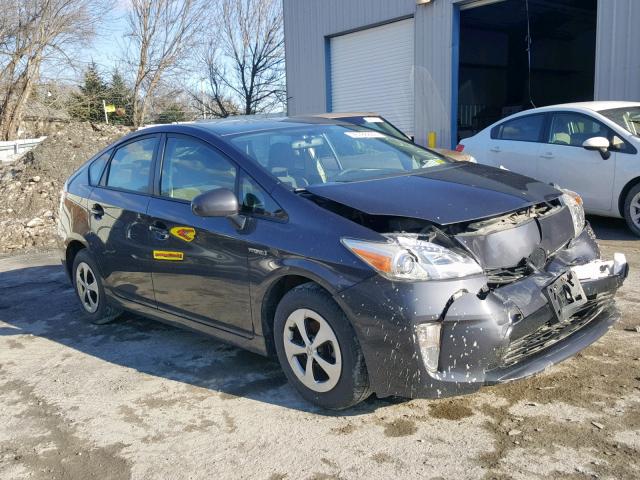 JTDKN3DU0C1603683 - 2012 TOYOTA PRIUS GRAY photo 1