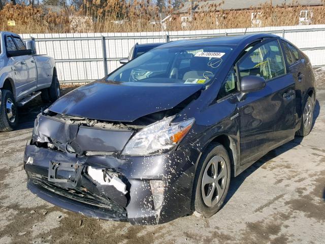 JTDKN3DU0C1603683 - 2012 TOYOTA PRIUS GRAY photo 9