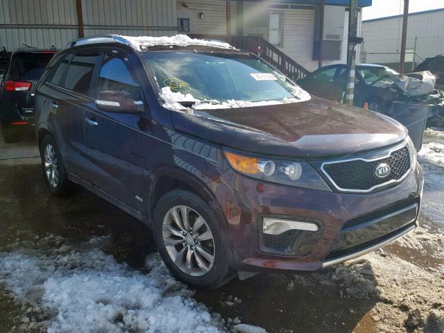 5XYKWDA28CG194015 - 2012 KIA SORENTO SX BURGUNDY photo 1