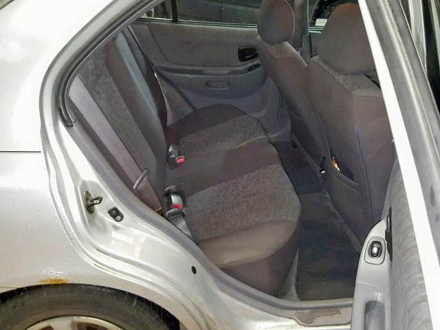 KMHCG45C85U627706 - 2005 HYUNDAI ACCENT GL SILVER photo 6