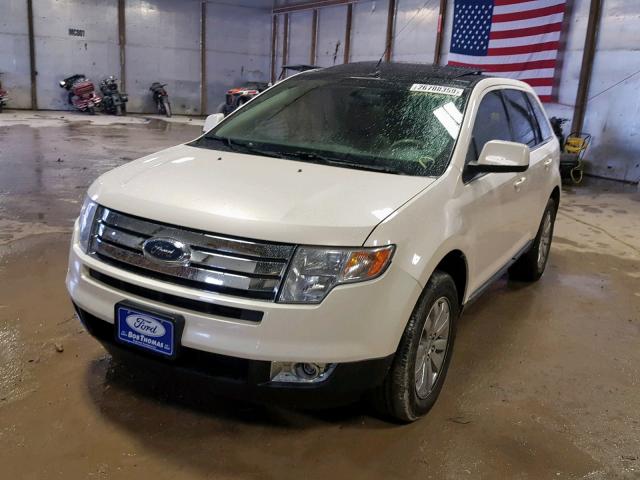 2FMDK49C08BA54338 - 2008 FORD EDGE LIMIT WHITE photo 2