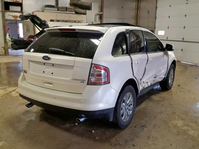 2FMDK49C08BA54338 - 2008 FORD EDGE LIMIT WHITE photo 4