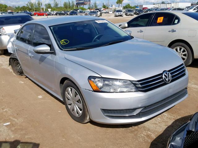 1VWAH7A36CC033681 - 2012 VOLKSWAGEN PASSAT S SILVER photo 1