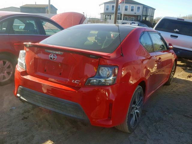 JTKJF5C7XF3093568 - 2015 TOYOTA SCION TC წითელი ფოტო 4