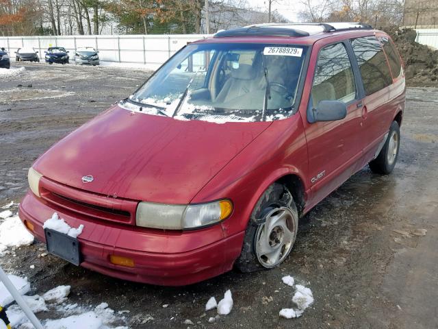 4N2DN11W4SD831859 - 1995 NISSAN QUEST XE BURGUNDY photo 2