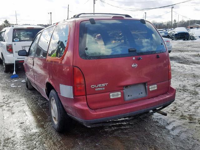 4N2DN11W4SD831859 - 1995 NISSAN QUEST XE BURGUNDY photo 3