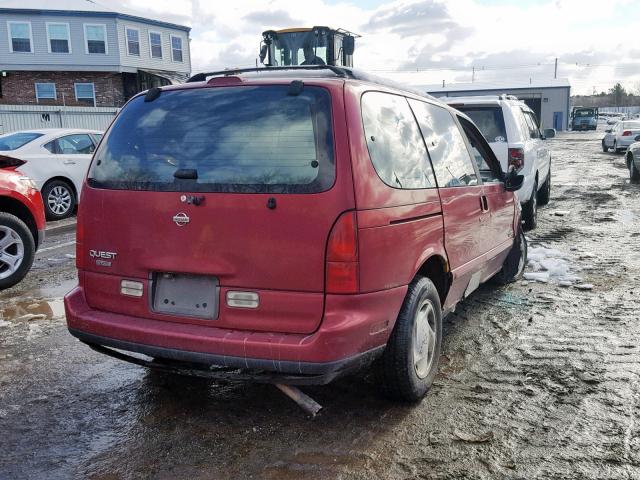 4N2DN11W4SD831859 - 1995 NISSAN QUEST XE BURGUNDY photo 4