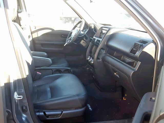 SHSRD78946U446128 - 2006 HONDA CR-V SE GRAY photo 5