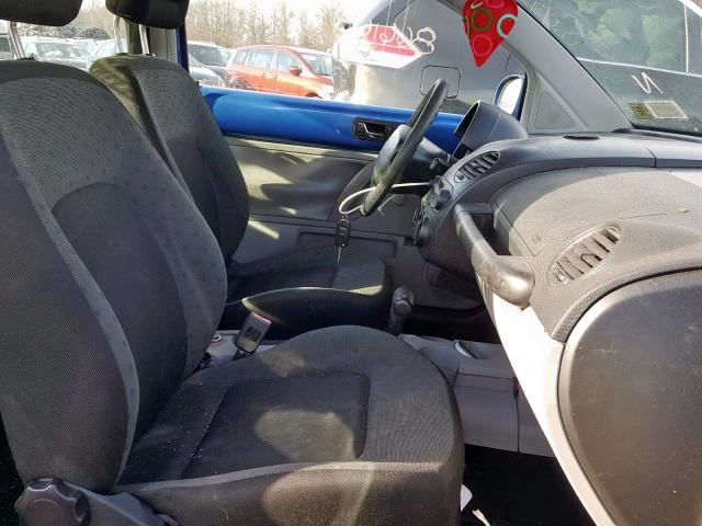 3VWBK21C01M443283 - 2001 VOLKSWAGEN NEW BEETLE BLUE photo 5
