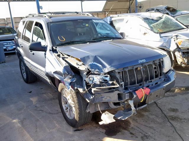 1J8GW58N54C252270 - 2004 JEEP GRAND CHER BLUE photo 1