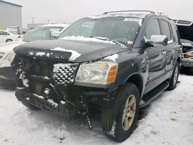 5N1AA08A46N704837 - 2006 NISSAN ARMADA SE BLACK photo 2