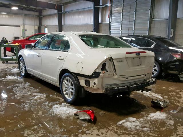 3FAHP0GA8CR117638 - 2012 FORD FUSION S WHITE photo 3