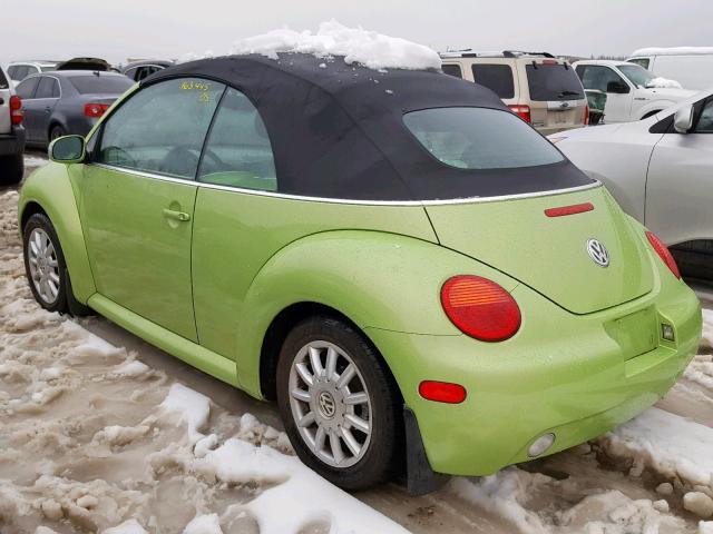 3VWCM31Y74M318981 - 2004 VOLKSWAGEN NEW BEETLE Yaşıl foto 3