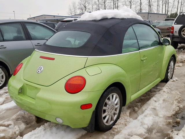 3VWCM31Y74M318981 - 2004 VOLKSWAGEN NEW BEETLE Yaşıl foto 4