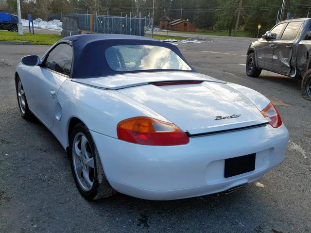 WP0CA298X1U627572 - 2001 PORSCHE BOXSTER WHITE photo 3