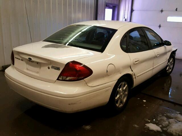 1FAFP56U96A166989 - 2006 FORD TAURUS SEL WHITE photo 4