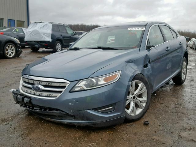 1FAHP2EWXAG137422 - 2010 FORD TAURUS SEL BLUE photo 2