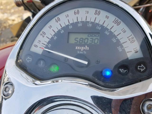 1HFSC52063A007890 - 2003 HONDA VT1300 S BURGUNDY photo 8