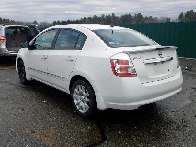 3N1AB6AP8CL710013 - 2012 NISSAN SENTRA 2.0 WHITE photo 3