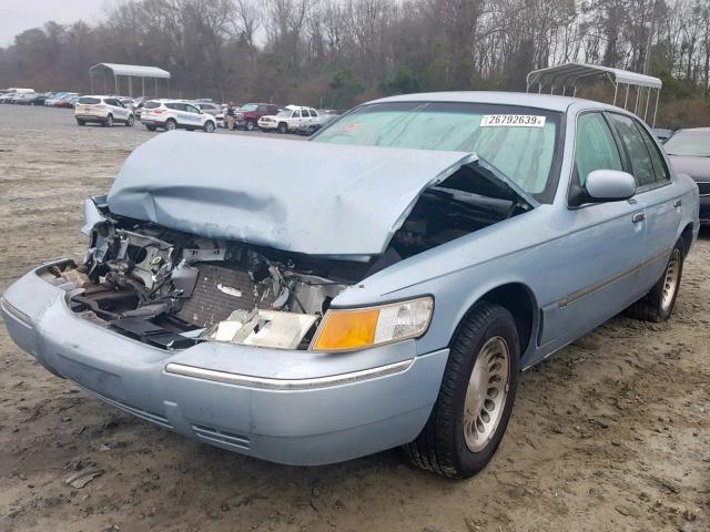 2MEFM75W7YX664618 - 2000 MERCURY GRAND MARQ BLUE photo 2