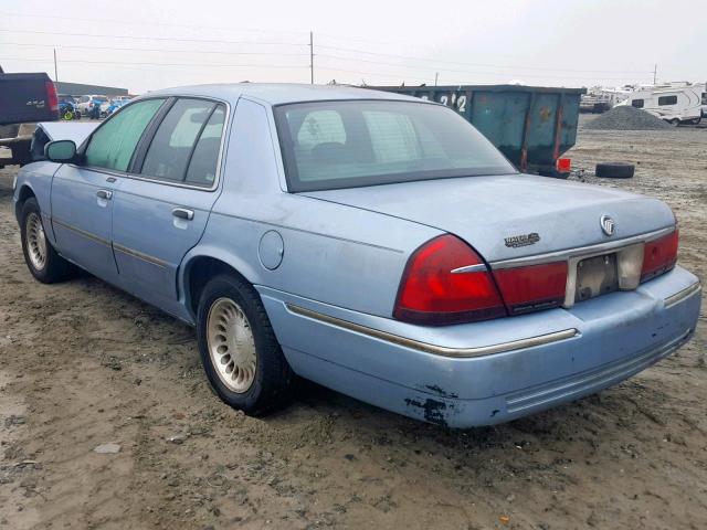 2MEFM75W7YX664618 - 2000 MERCURY GRAND MARQ BLUE photo 3