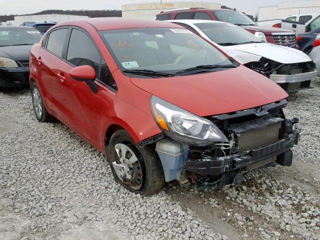 KNADN4A35D6225842 - 2013 KIA RIO EX RED photo 1