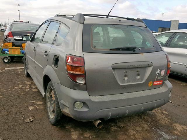 5Y2SL62874Z415744 - 2004 PONTIAC VIBE GRAY photo 3