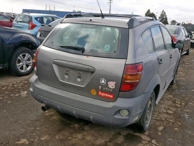 5Y2SL62874Z415744 - 2004 PONTIAC VIBE GRAY photo 4