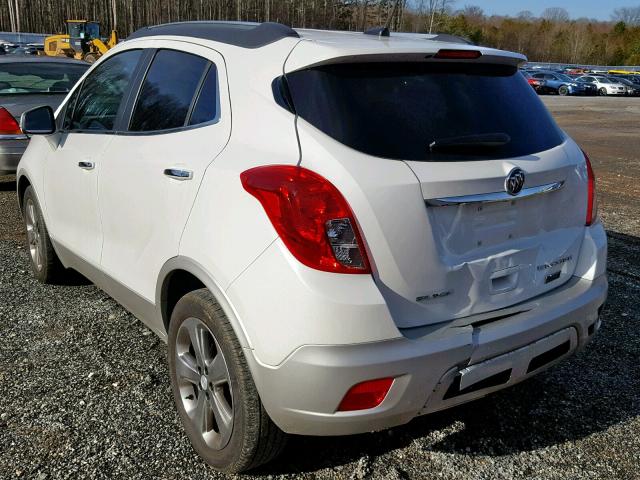 KL4CJCSB2EB742707 - 2014 BUICK ENCORE WHITE photo 3