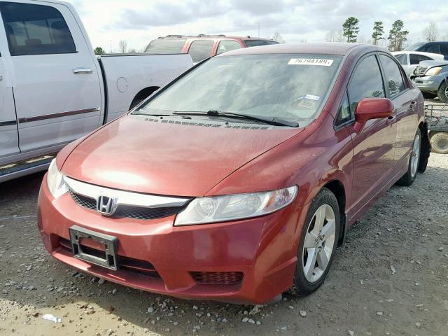 19XFA1F61BE024939 - 2011 HONDA CIVIC LX-S Tünd qırmızı foto 2