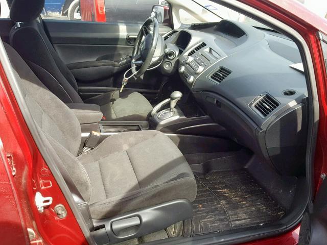 19XFA1F61BE024939 - 2011 HONDA CIVIC LX-S Tünd qırmızı foto 5