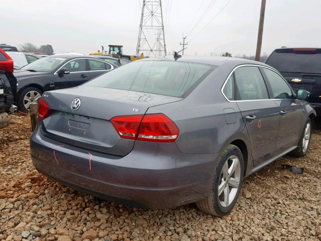 1VWAS7A33FC107368 - 2015 VOLKSWAGEN PASSAT S GRAY photo 4