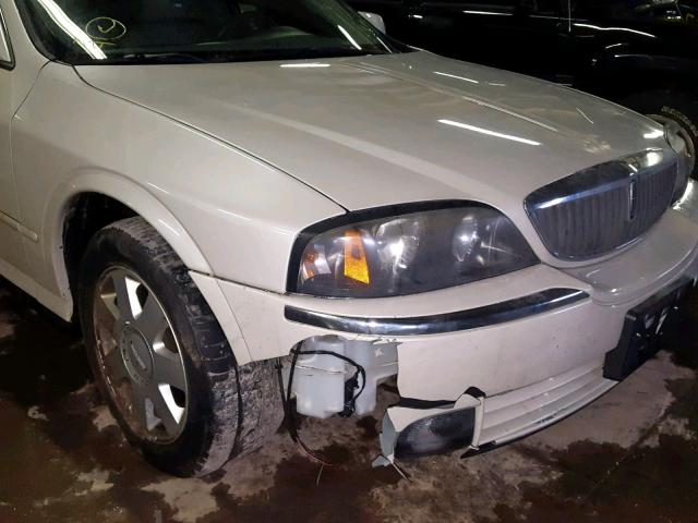 1LNHM86S24Y625128 - 2004 LINCOLN LS WHITE photo 9