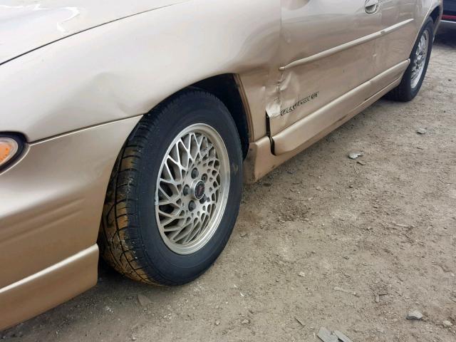 1G2WP52K8YF204009 - 2000 PONTIAC GRAND PRIX GOLD photo 9
