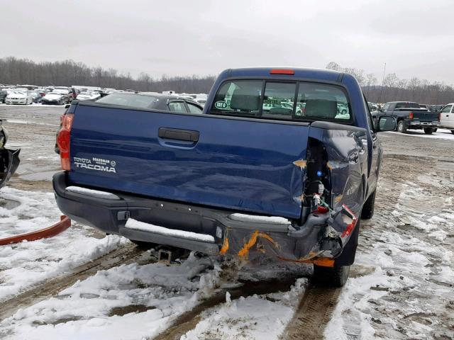 5TENX22N16Z257022 - 2006 TOYOTA TACOMA BLUE photo 4